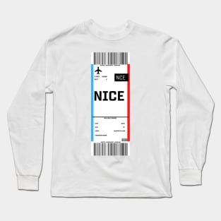 Boarding pass for Nice Long Sleeve T-Shirt